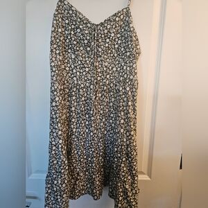 Olive green sun dress